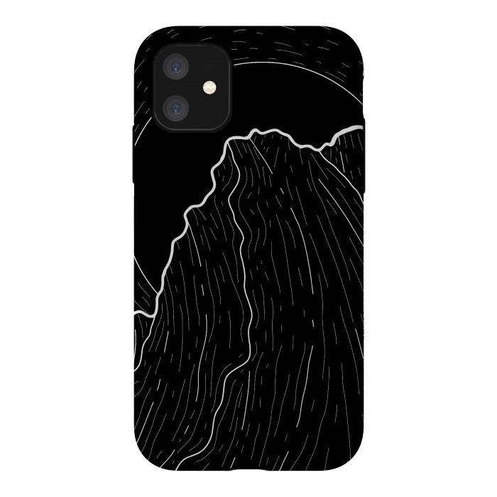 iPhone 11 StrongFit A dark mountain wave by Steve Wade (Swade)