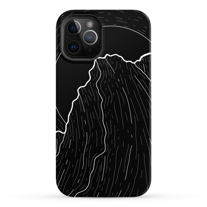 iPhone 12 Pro Max StrongFit A dark mountain wave by Steve Wade (Swade)