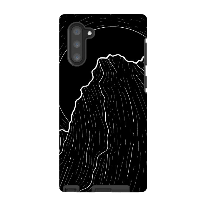 Galaxy Note 10 StrongFit A dark mountain wave by Steve Wade (Swade)