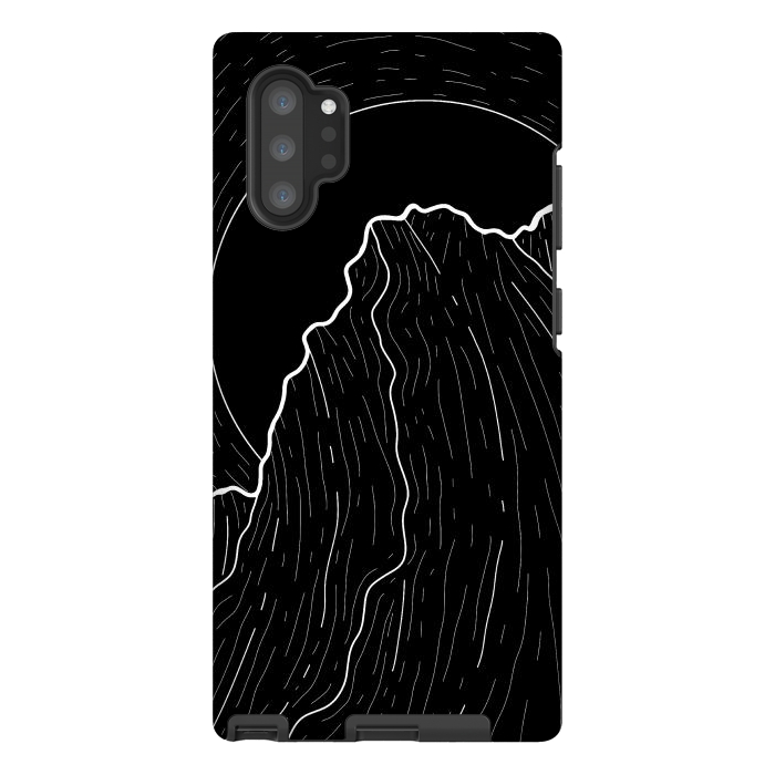 Galaxy Note 10 plus StrongFit A dark mountain wave by Steve Wade (Swade)