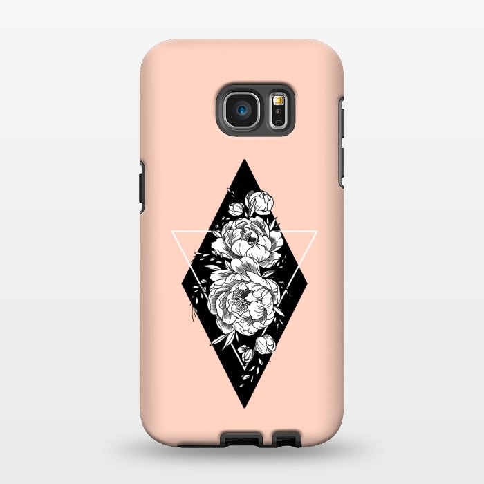 Galaxy S7 EDGE StrongFit Floral diamond by Jms