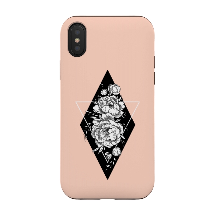 iPhone Xs / X StrongFit Floral diamond by Jms