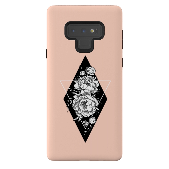 Galaxy Note 9 StrongFit Floral diamond by Jms