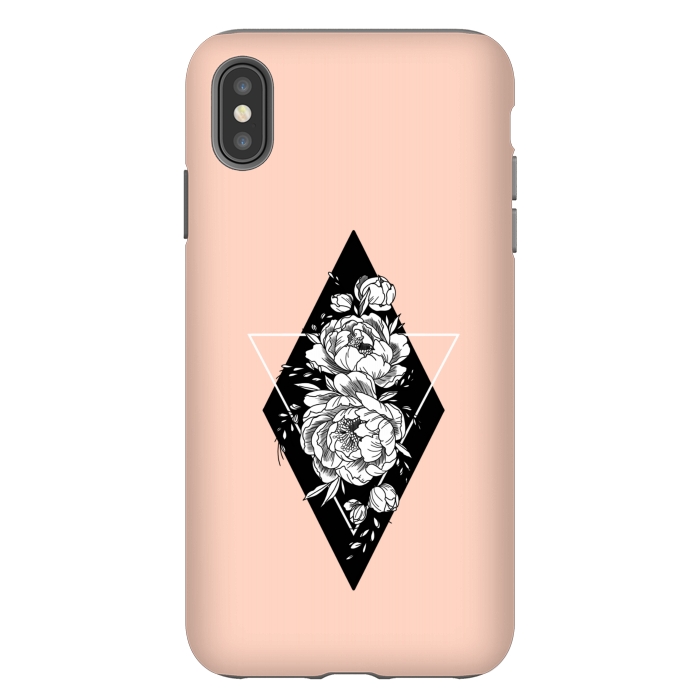 iPhone Xs Max StrongFit Floral diamond by Jms