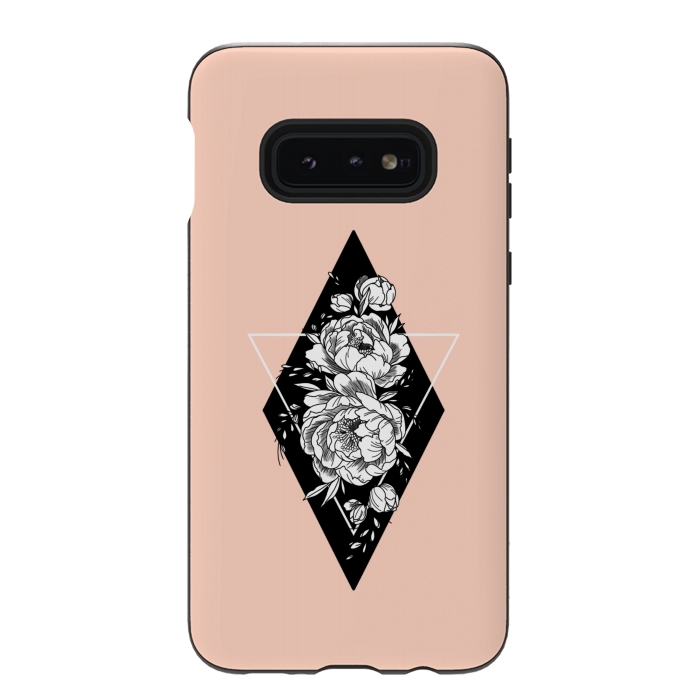 Galaxy S10e StrongFit Floral diamond by Jms