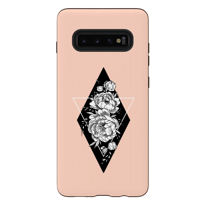 Galaxy S10 plus StrongFit Floral diamond by Jms