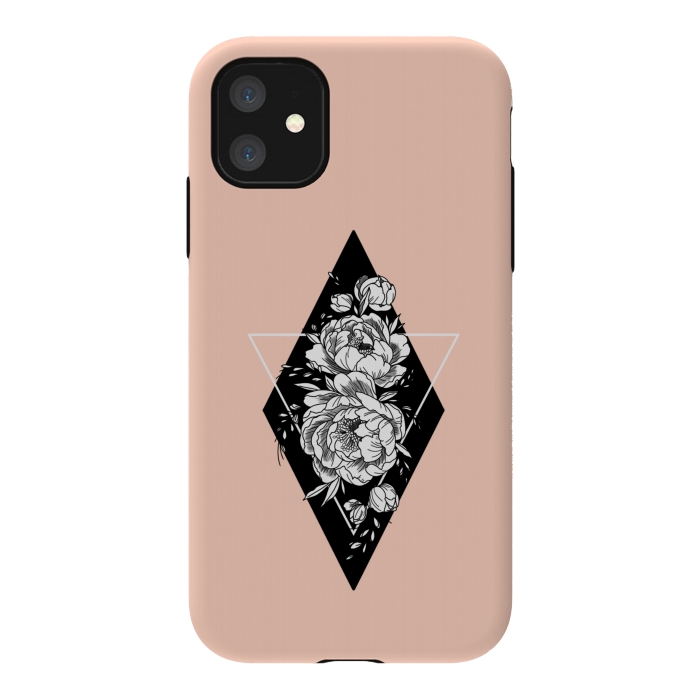 iPhone 11 StrongFit Floral diamond by Jms
