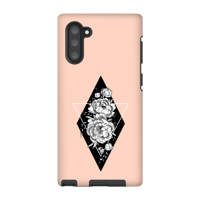 Galaxy Note 10 StrongFit Floral diamond by Jms