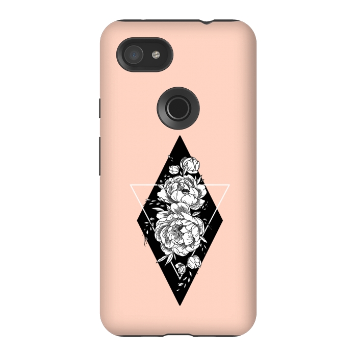 Pixel 3AXL StrongFit Floral diamond by Jms