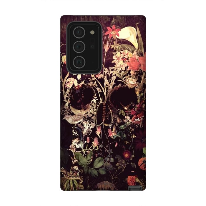 Galaxy Note 20 Ultra StrongFit Bloom Skull by Ali Gulec