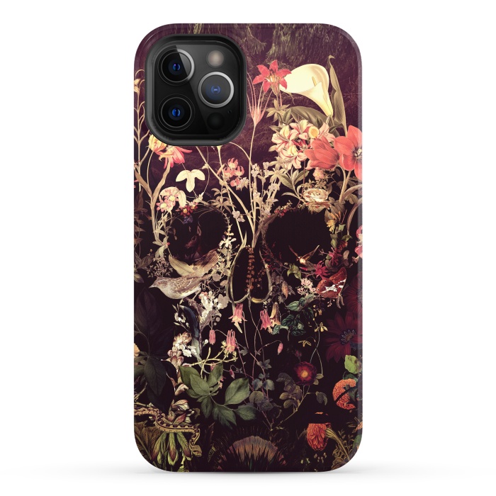 iPhone 12 Pro Max StrongFit Bloom Skull by Ali Gulec