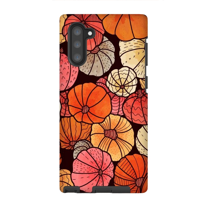 Galaxy Note 10 StrongFit A field of pumpkins by Steve Wade (Swade)