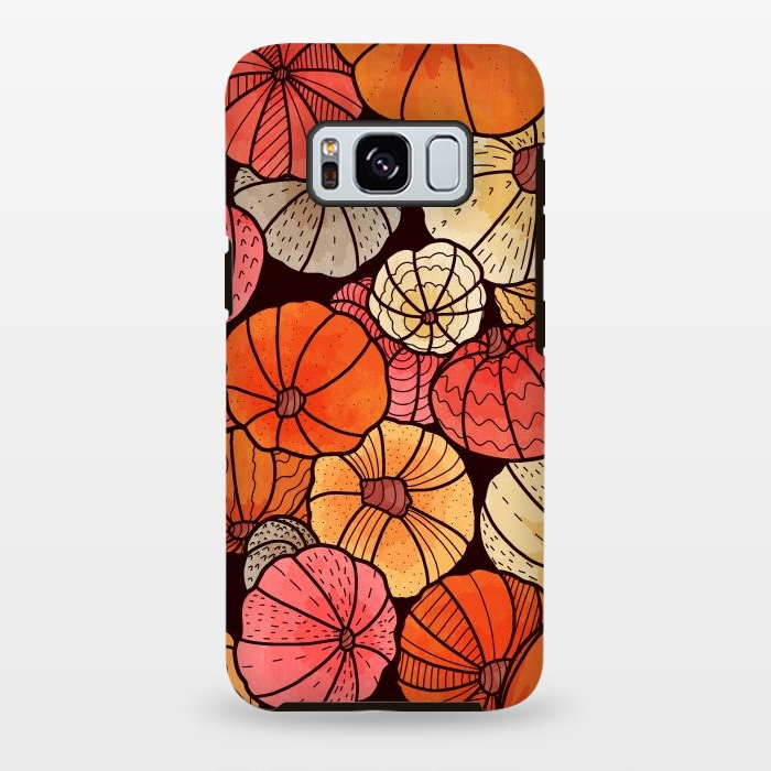 Galaxy S8 plus StrongFit A field of pumpkins by Steve Wade (Swade)