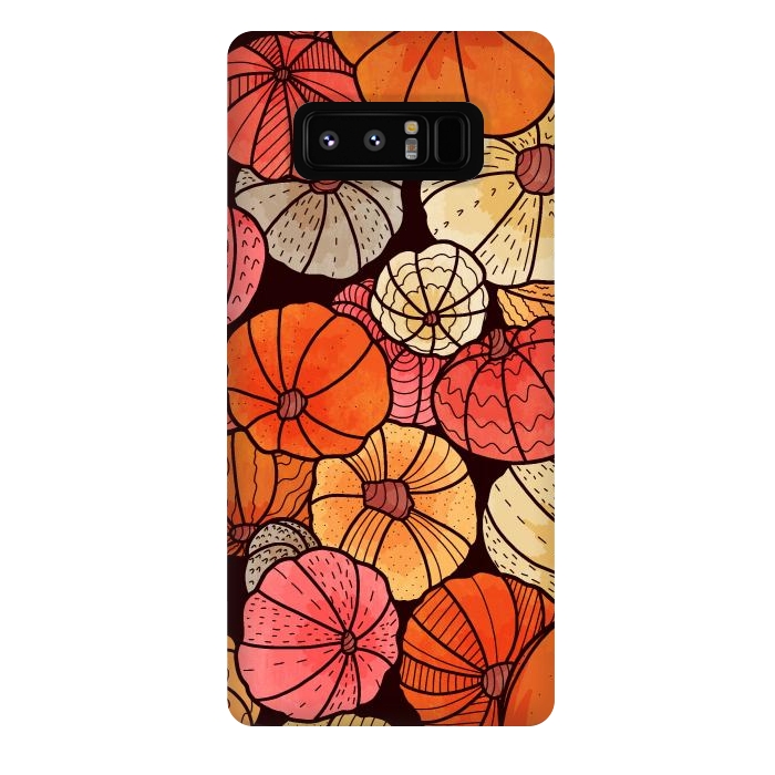 Galaxy Note 8 StrongFit A field of pumpkins by Steve Wade (Swade)
