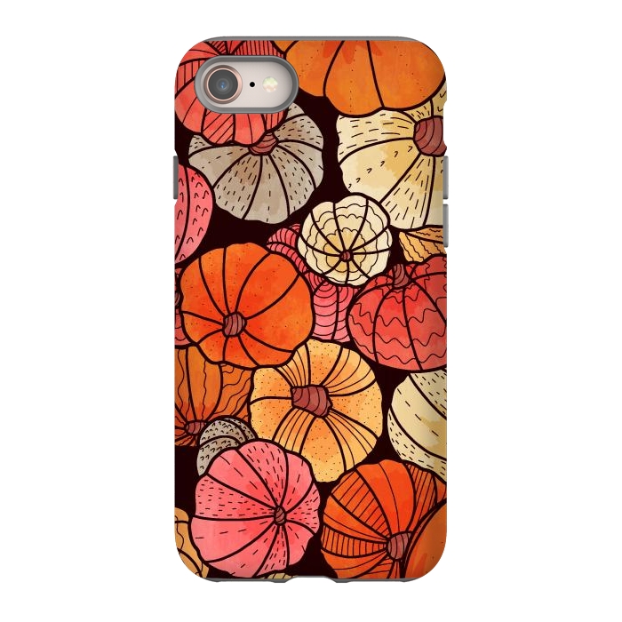 iPhone 8 StrongFit A field of pumpkins by Steve Wade (Swade)
