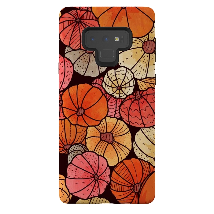 Galaxy Note 9 StrongFit A field of pumpkins by Steve Wade (Swade)