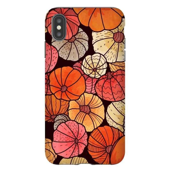 iPhone Xs Max StrongFit A field of pumpkins by Steve Wade (Swade)