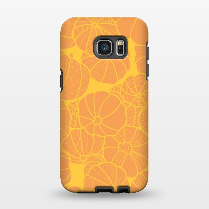Galaxy S7 EDGE StrongFit Yellow pumpkins by Steve Wade (Swade)