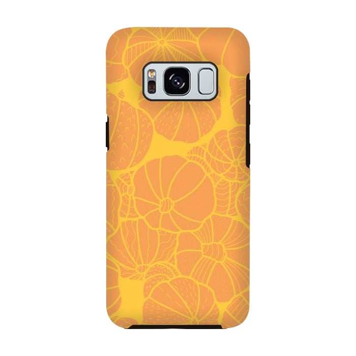 Galaxy S8 StrongFit Yellow pumpkins by Steve Wade (Swade)