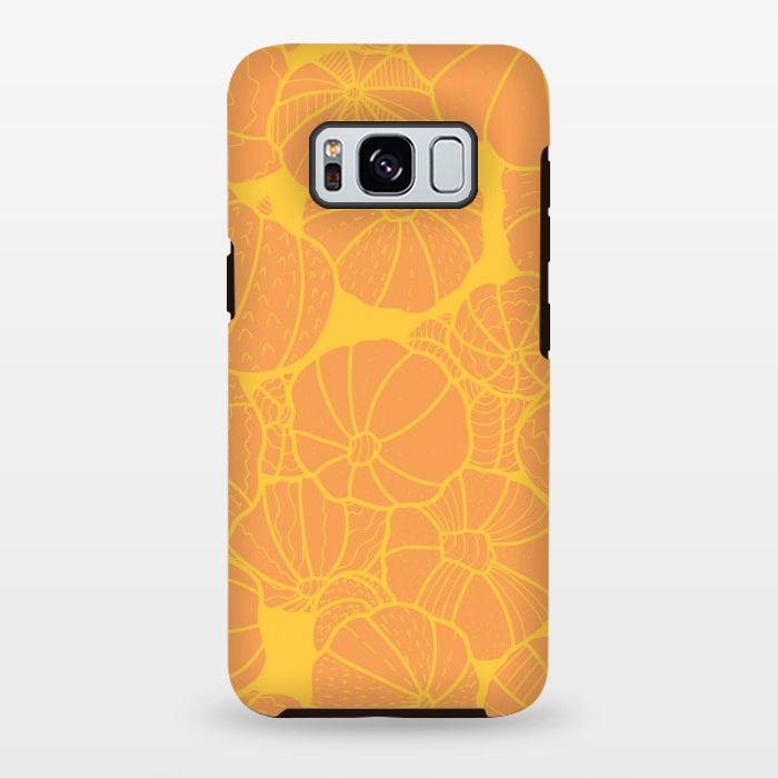 Galaxy S8 plus StrongFit Yellow pumpkins by Steve Wade (Swade)