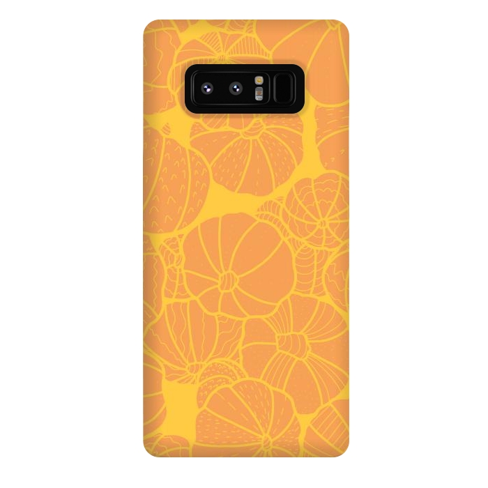 Galaxy Note 8 StrongFit Yellow pumpkins by Steve Wade (Swade)