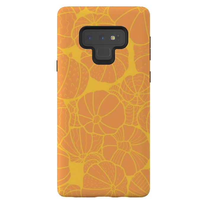 Galaxy Note 9 StrongFit Yellow pumpkins by Steve Wade (Swade)
