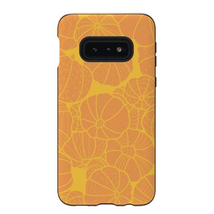 Galaxy S10e StrongFit Yellow pumpkins by Steve Wade (Swade)