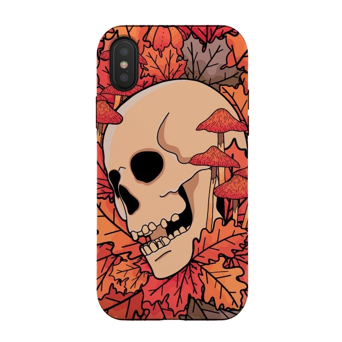 iPhone Xs / X StrongFit The skull of autumn by Steve Wade (Swade)