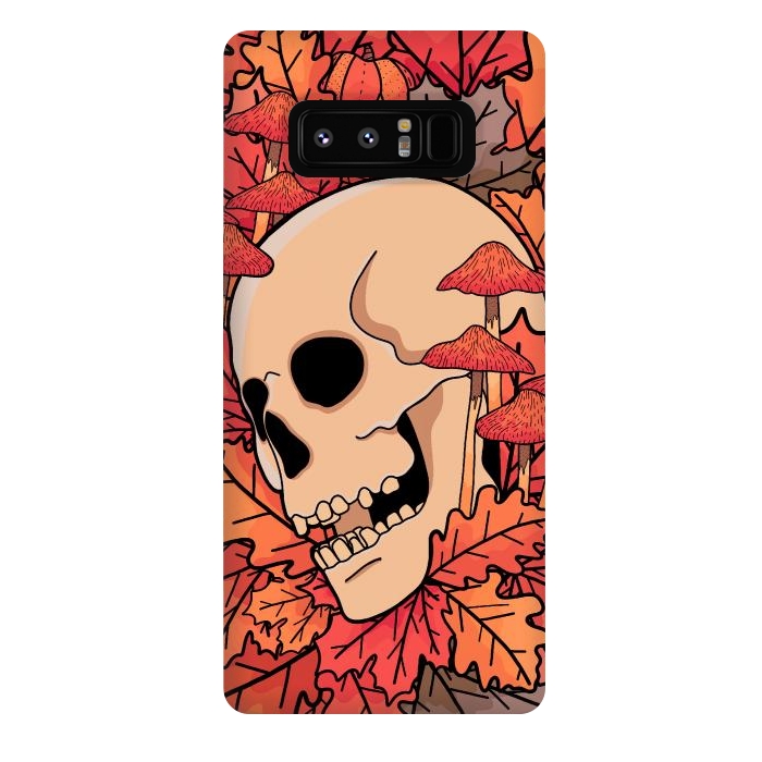 Galaxy Note 8 StrongFit The skull of autumn by Steve Wade (Swade)