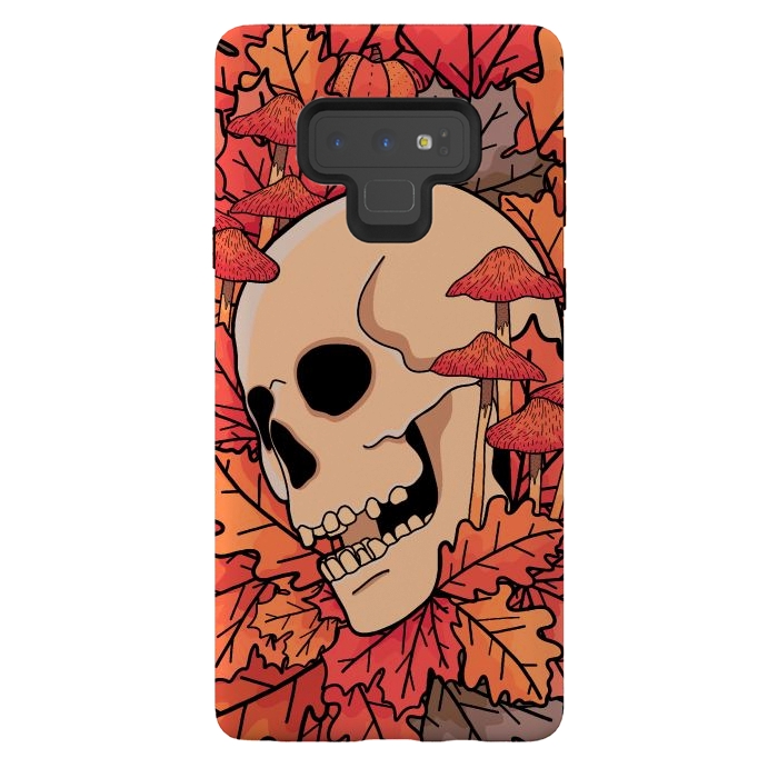 Galaxy Note 9 StrongFit The skull of autumn by Steve Wade (Swade)