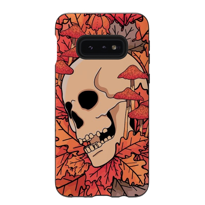 Galaxy S10e StrongFit The skull of autumn by Steve Wade (Swade)