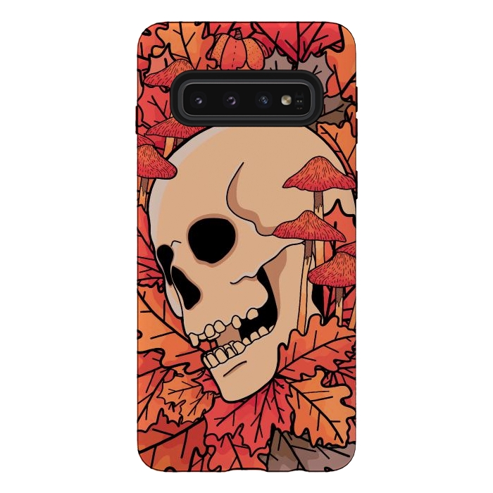 Galaxy S10 StrongFit The skull of autumn by Steve Wade (Swade)