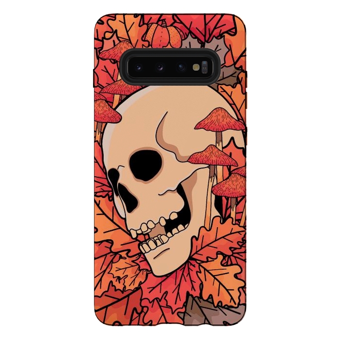 Galaxy S10 plus StrongFit The skull of autumn by Steve Wade (Swade)