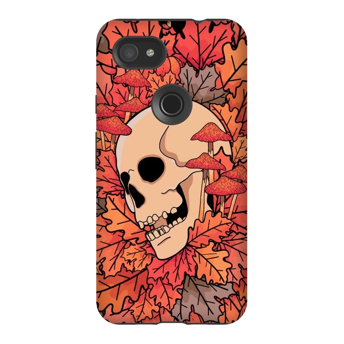 Pixel 3AXL StrongFit The skull of autumn by Steve Wade (Swade)