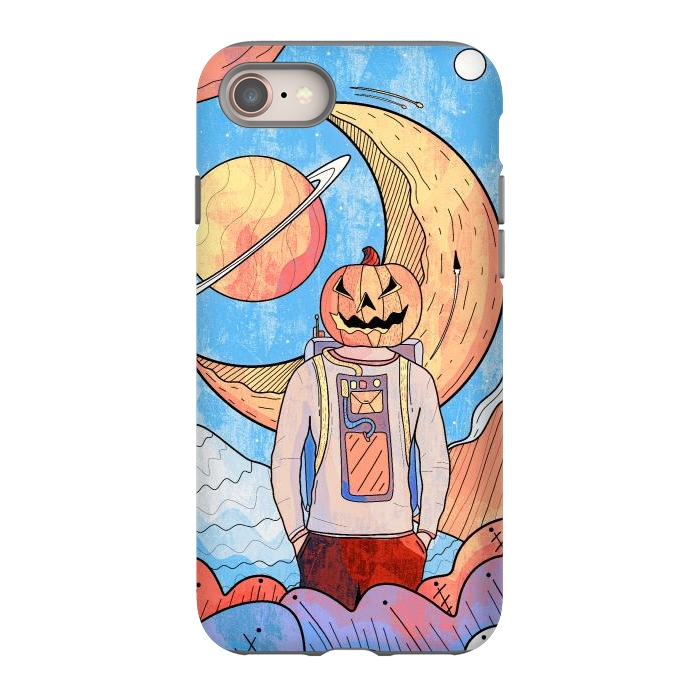 iPhone 8 StrongFit The pumpkin astronaut  by Steve Wade (Swade)