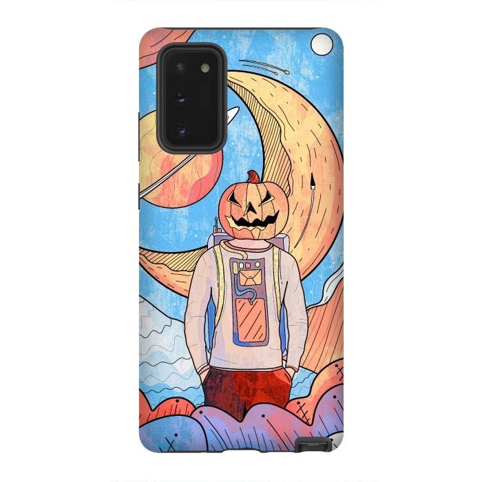 Galaxy Note 20 StrongFit The pumpkin astronaut  by Steve Wade (Swade)
