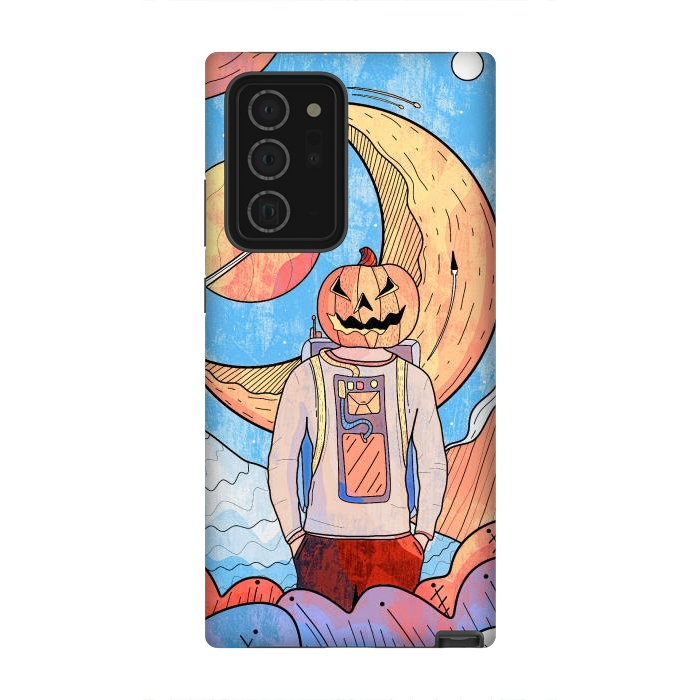 Galaxy Note 20 Ultra StrongFit The pumpkin astronaut  by Steve Wade (Swade)