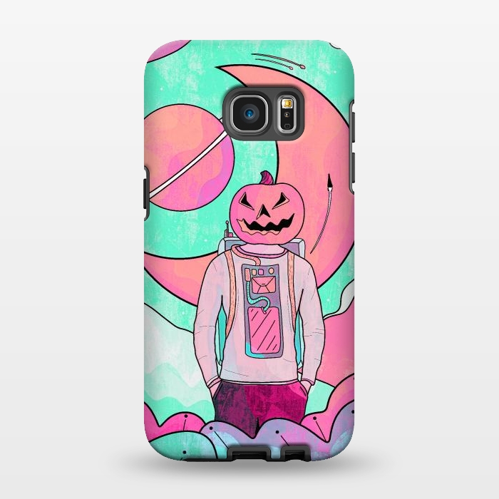 Galaxy S7 EDGE StrongFit A Halloween world by Steve Wade (Swade)