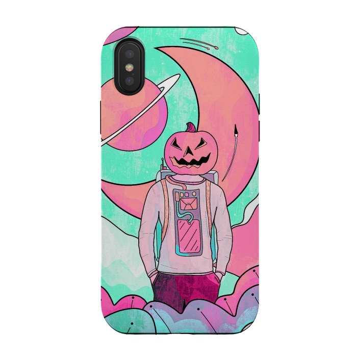 iPhone Xs / X StrongFit A Halloween world by Steve Wade (Swade)