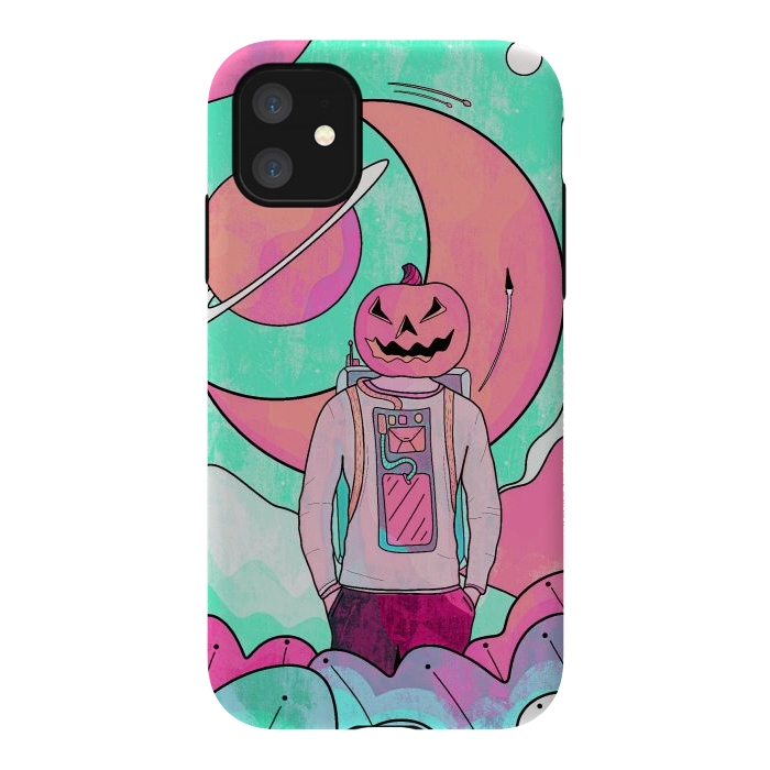 iPhone 11 StrongFit A Halloween world by Steve Wade (Swade)