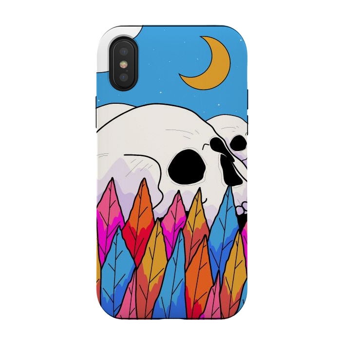 iPhone Xs / X StrongFit Skulls behind a forest by Steve Wade (Swade)