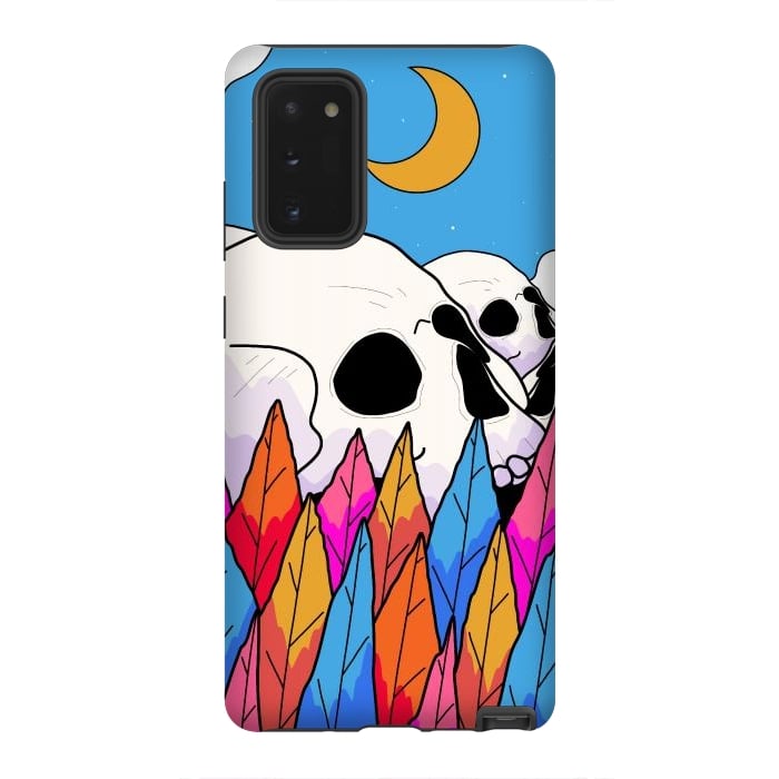 Galaxy Note 20 StrongFit Skulls behind a forest by Steve Wade (Swade)