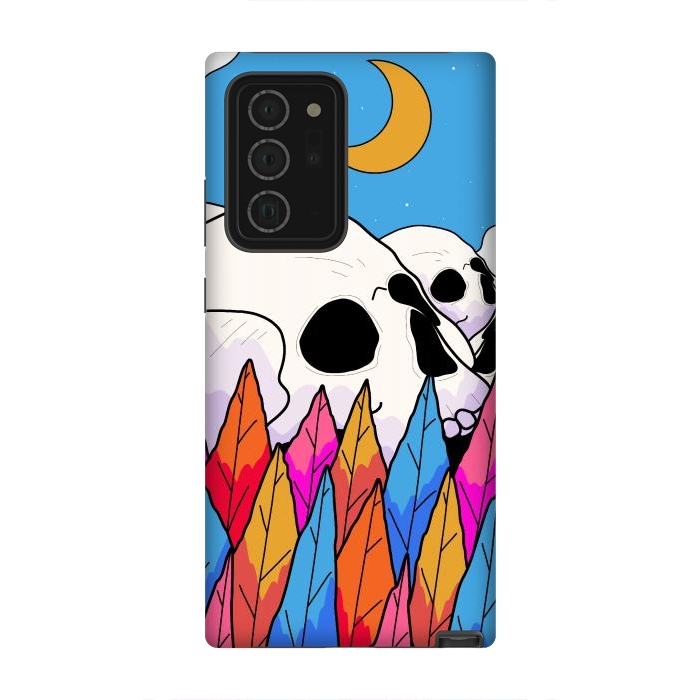 Galaxy Note 20 Ultra StrongFit Skulls behind a forest by Steve Wade (Swade)