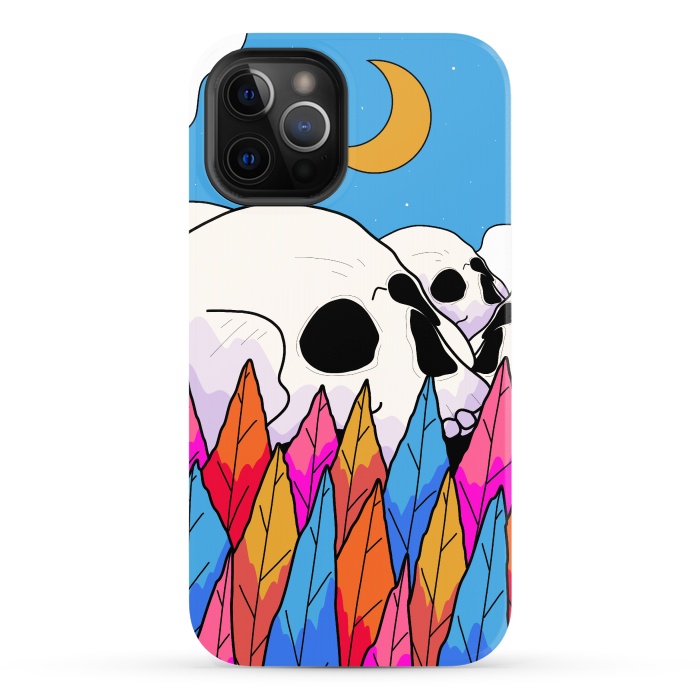iPhone 12 Pro Max StrongFit Skulls behind a forest by Steve Wade (Swade)