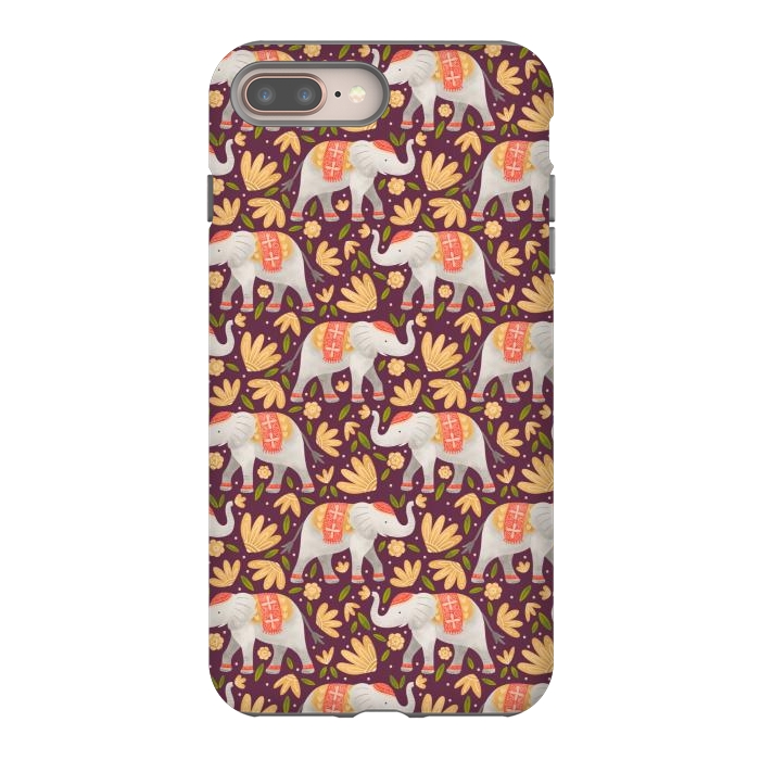 iPhone 7 plus StrongFit Majestic Elephants by Noonday Design