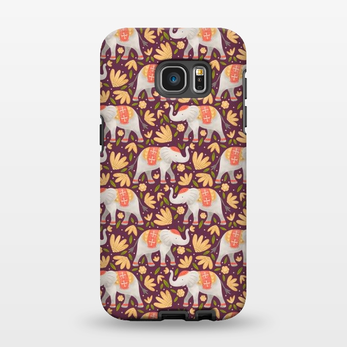 Galaxy S7 EDGE StrongFit Majestic Elephants by Noonday Design