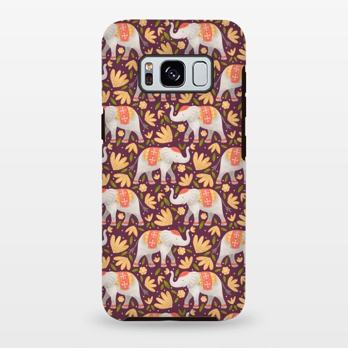 Galaxy S8 plus StrongFit Majestic Elephants by Noonday Design