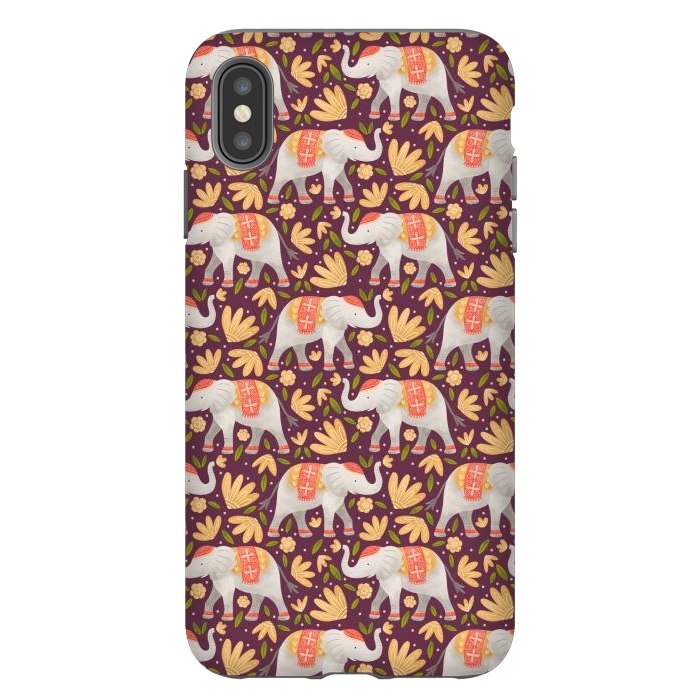 iPhone Xs Max StrongFit Majestic Elephants by Noonday Design