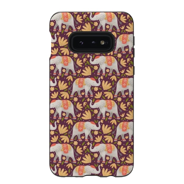 Galaxy S10e StrongFit Majestic Elephants by Noonday Design