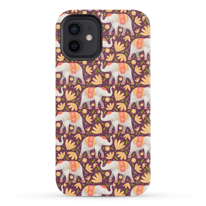 iPhone 12 StrongFit Majestic Elephants by Noonday Design